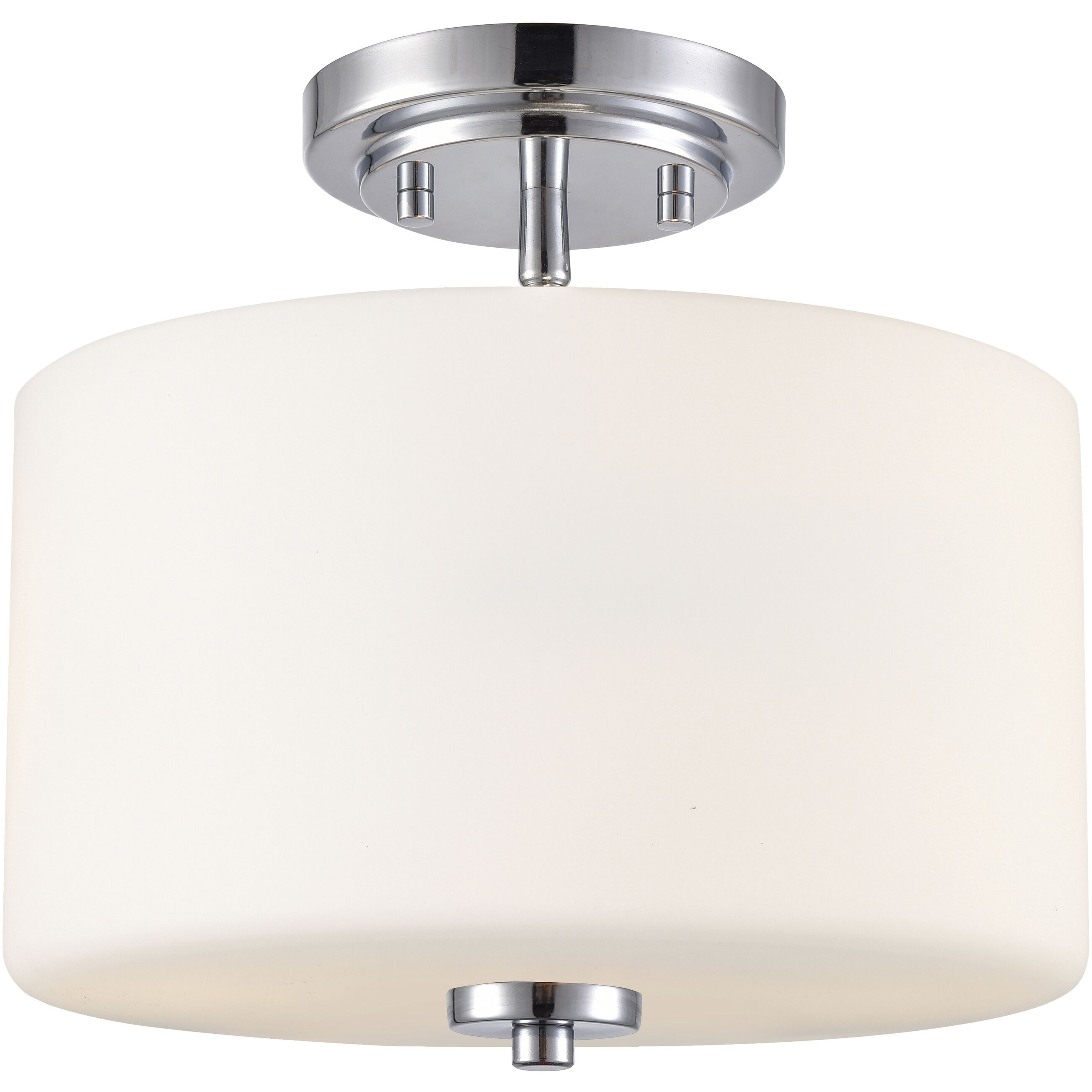 Verlana 2 Light 11 inch Chrome Semi-Flush Mount Ceiling Light