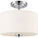 Verlana 2 Light 11 inch Chrome Semi-Flush Mount Ceiling Light