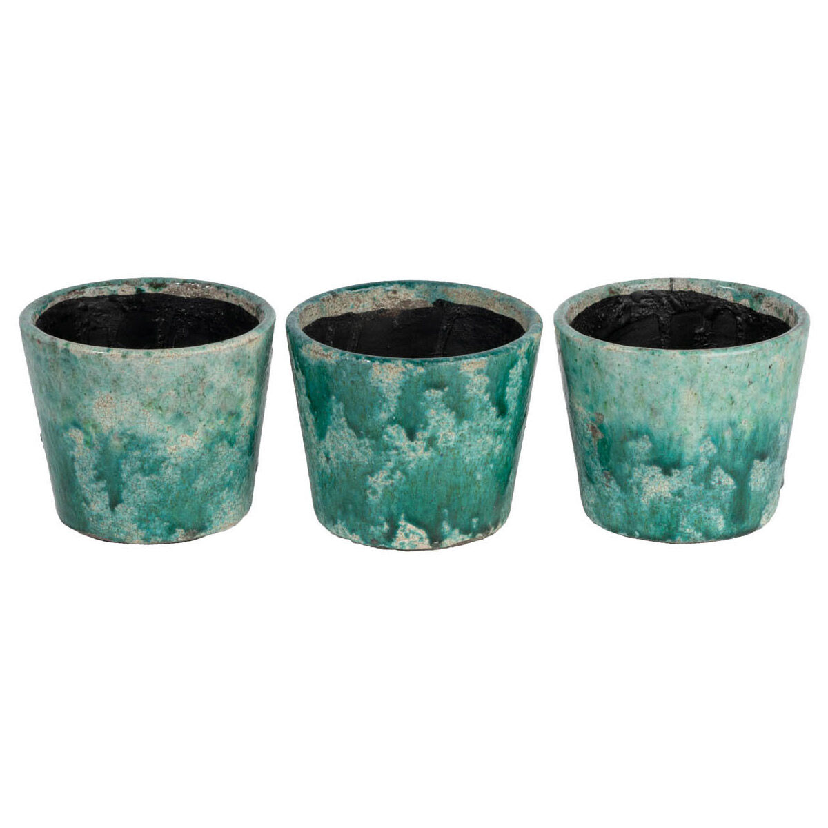 Terracotta Teal Outdoor Planter