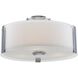 Zurich 3 Light 12 inch Chrome Flush Mount Ceiling Light