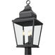 Raphael 3 Light 28 inch Sand Black Outdoor Post Mount Fixture in Soft Sand Black