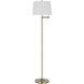 Colton 63 inch 150.00 watt Antique Brass Floor Lamp Portable Light