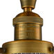 Franklin Restoration Seneca Falls LED 10 inch Brushed Brass Semi-Flush Mount Ceiling Light, Franklin Restoration