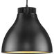 Radian LED LED 11 inch Matte Black Pendant Ceiling Light, Progress LED