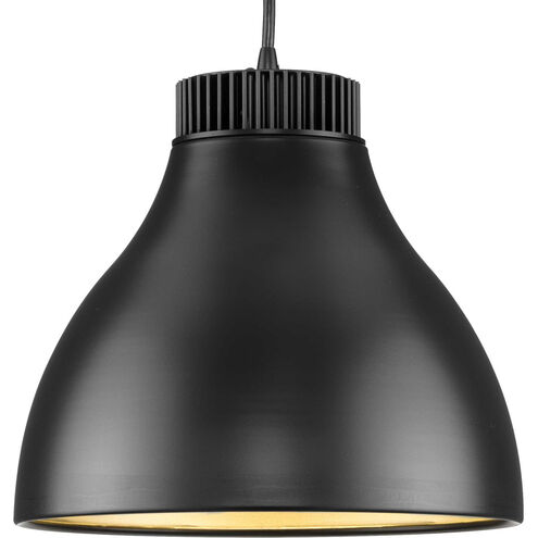 Radian LED LED 11 inch Matte Black Pendant Ceiling Light, Progress LED