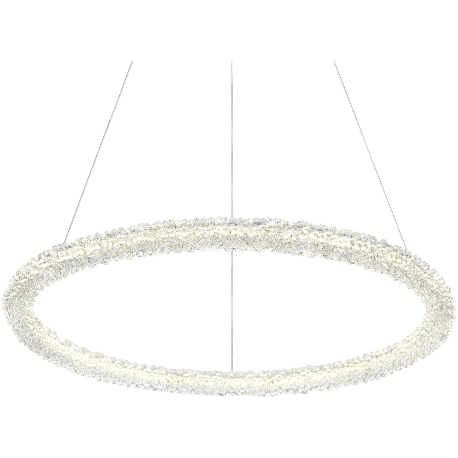 Arielle LED 32 inch Chrome Down Chandelier Ceiling Light