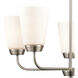 Winslow 5 Light 25 inch Brushed Nickel Chandelier Ceiling Light