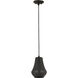 Hartford 1 Light 7 inch Matte Black Mini Pendant Ceiling Light