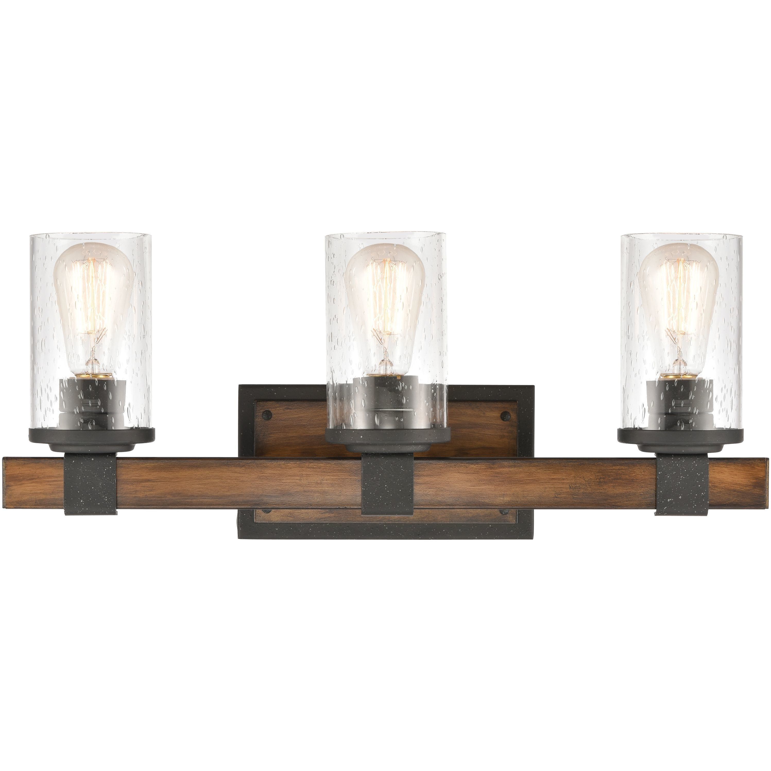 Annenberg 3 Light 22 inch Distressed Black Vanity Light Wall Light