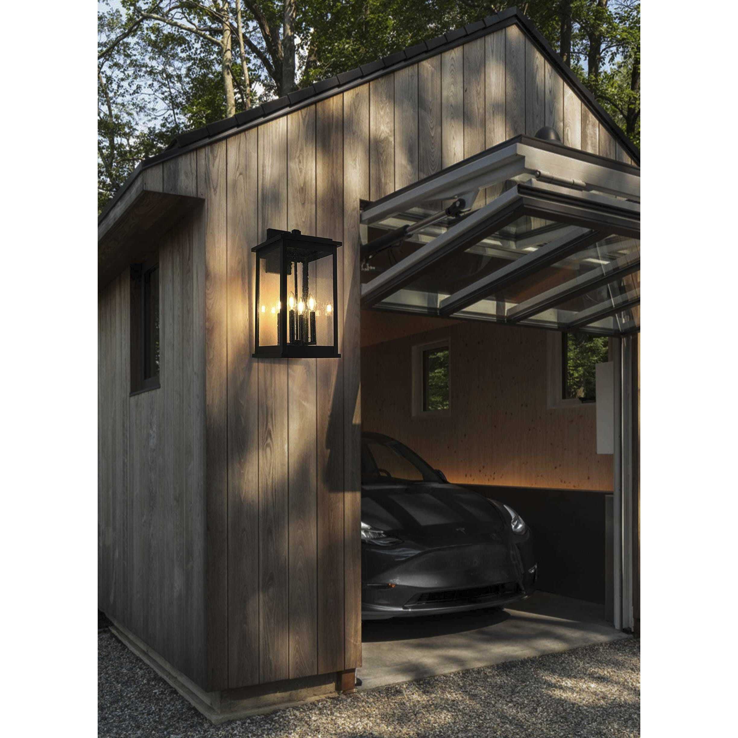 Ringgold 4 Light 22 inch Black Outdoor Wall Sconce