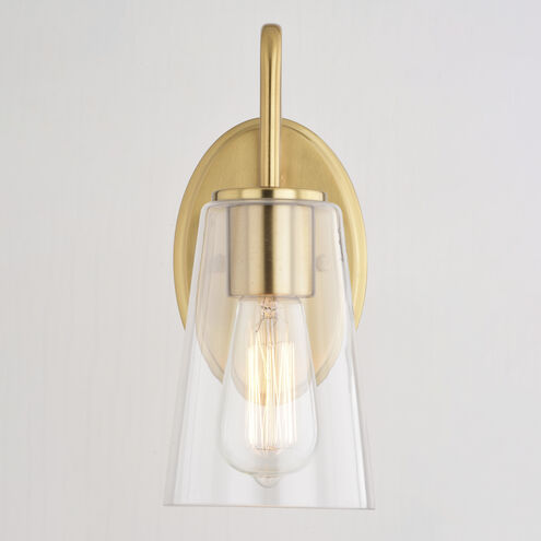 Beverly LED 7.75 inch Muted Brass Bathroom Light Wall Light in 1