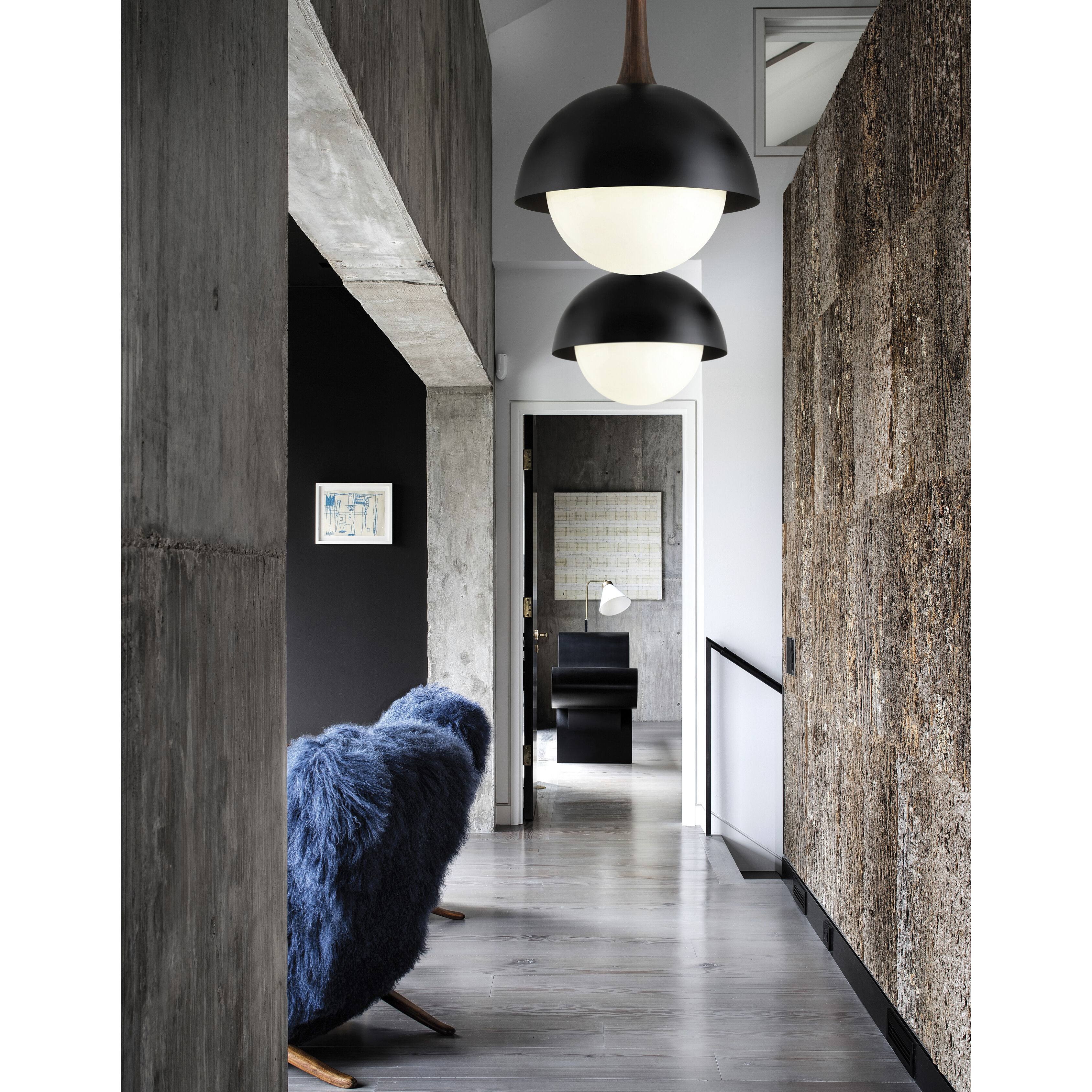 Cadet 1 Light 18 inch Soft Black Pendant Ceiling Light