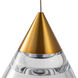 Canada LED 6 inch Antique Gold LED Pendant Ceiling Light