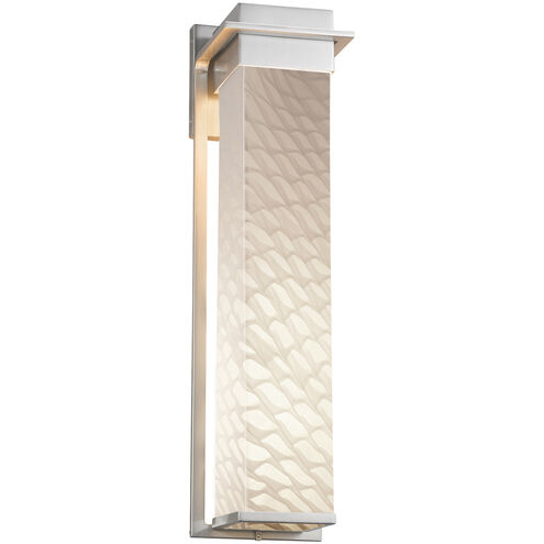 Fusion Wall Sconce Wall Light in Brushed Nickel, Weave Fusion