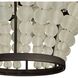 Lulu 4 Light 29 inch Bronze and Organic Frosted Chandelier Ceiling Light