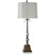 Cameron 41 inch 60.00 watt Metallic Silver Table Lamp Portable Light