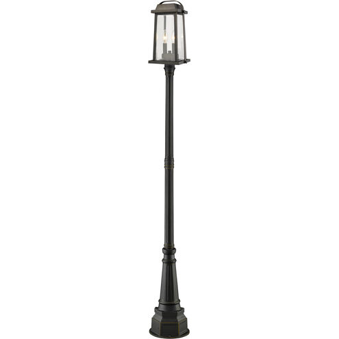 Millworks 2 Light 97 inch Oil Rubbed Bronze Outdoor Post Mounted Fixture