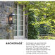 Heritage Anchorage Outdoor Wall Mount Lantern in Light Oiled Bronze, Non-LED, Medium