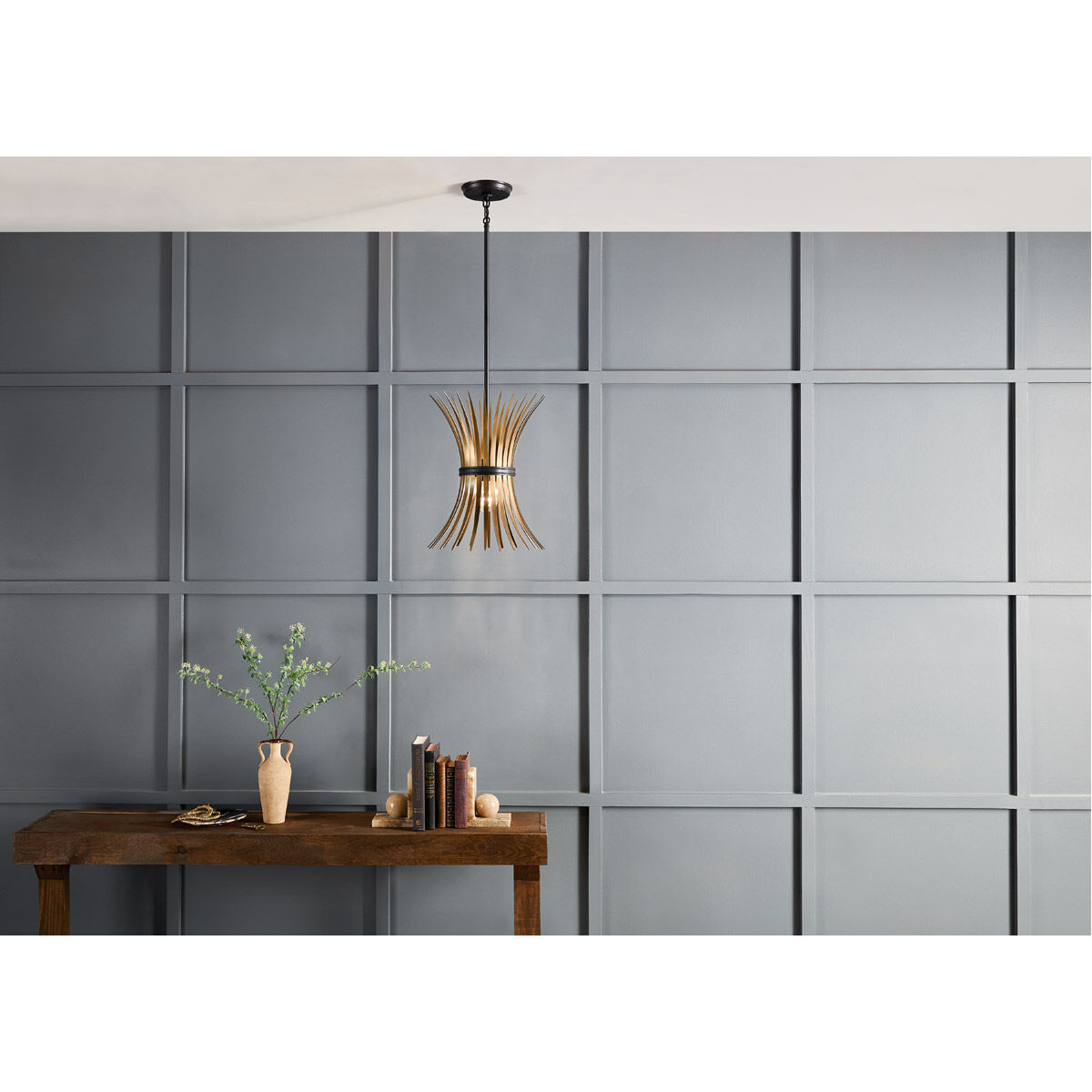 Homestead Baile 1 Light 12.75 inch Black Pendant Ceiling Light