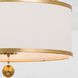Broche 6 Light 24 inch Antique Gold Chandelier Ceiling Light