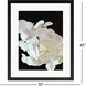 Modern Hydrangea White and Beige and Black and Neutral Framed Art