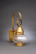 Cageless Onion 1 Light 15.5 inch Antique Brass Outdoor Wall Light in Clear Glass