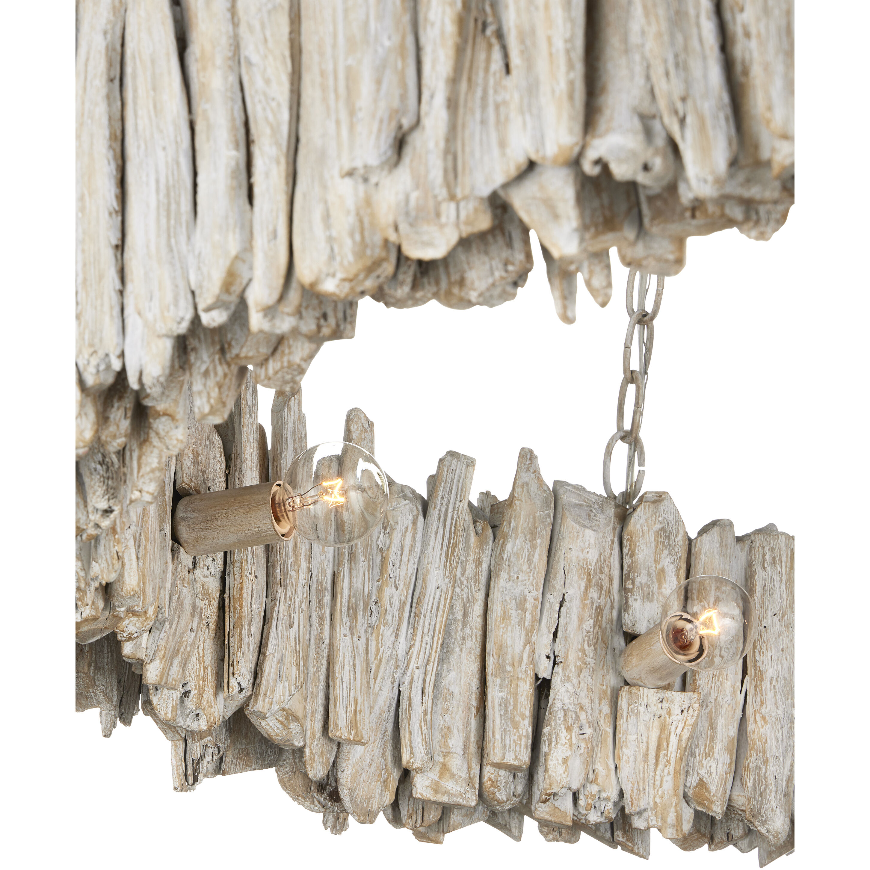 Driftwood 8 Light 39 inch Whitewash Chandelier Ceiling Light