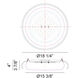 Milia LED 18.25 inch Matte White Flush Mount Ceiling Light