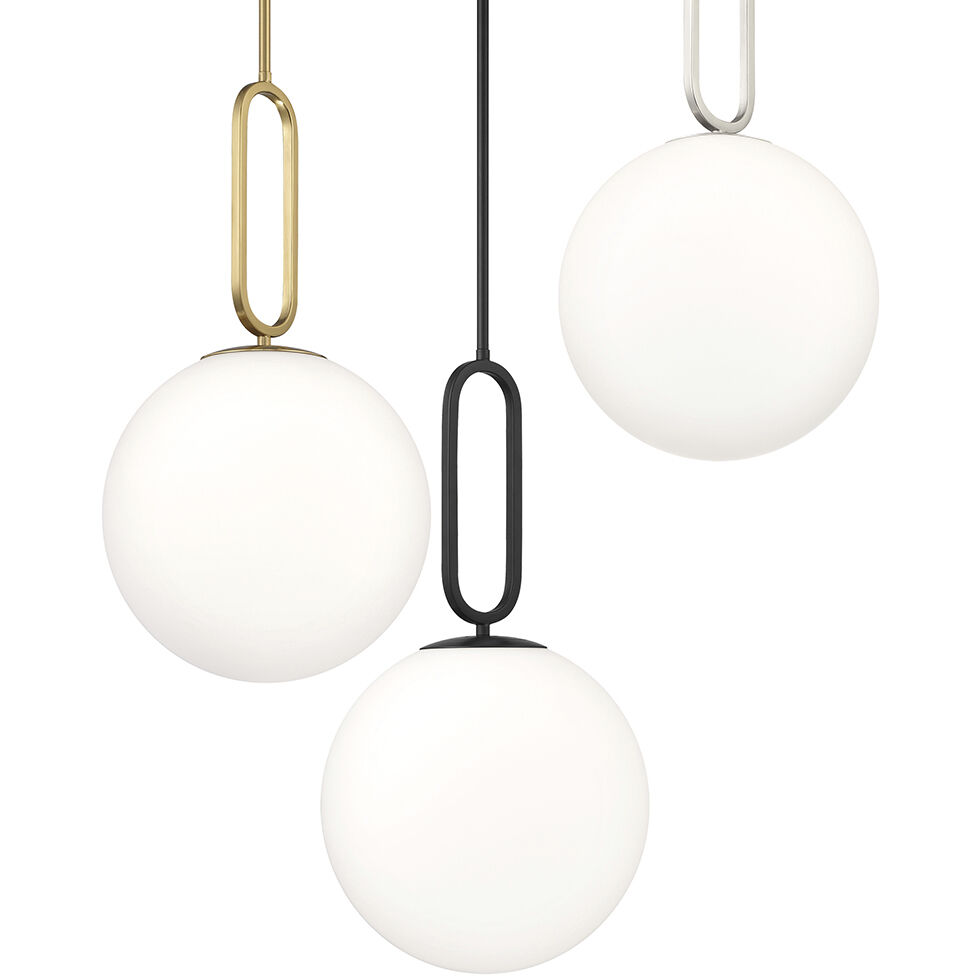 Prospect 1 Light 11.75 inch Black Pendant Ceiling Light, Large