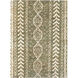 Bjorn 63 X 39 inch Dark Green, Dark Brown, Beige Rug