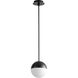 Mondo LED 8 inch Black Pendant Ceiling Light