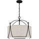 Adeline 4 Light 21 inch Earth Black Pendant Ceiling Light