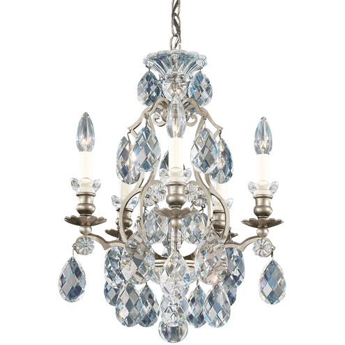 Renaissance 5 Light 14.5 inch Antique Silver Chandelier Ceiling Light in Heritage