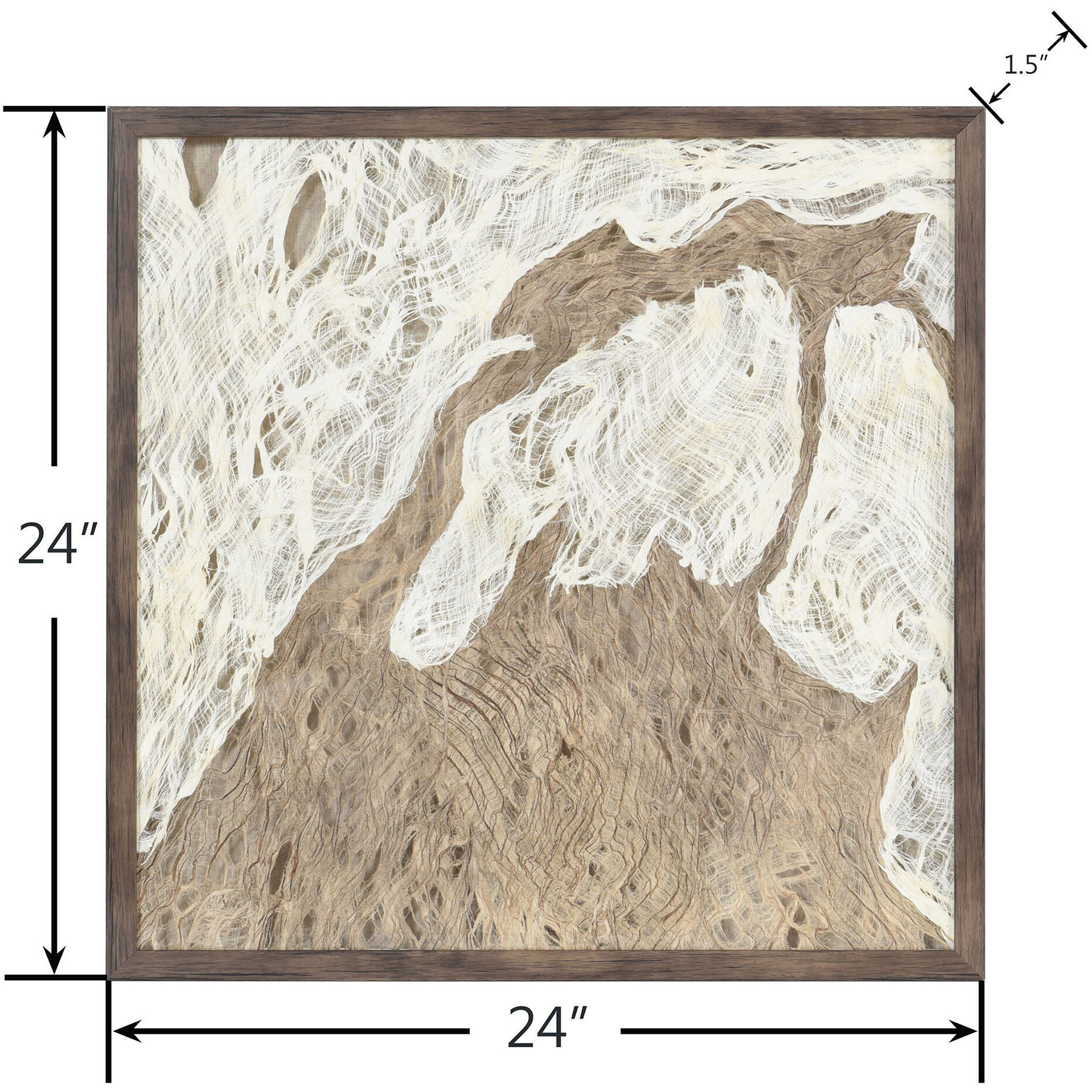 Swept Away Brown Wall Art