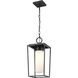 Sheridan 1 Light 8 inch Black Outdoor Chain Mount Ceiling Fixture