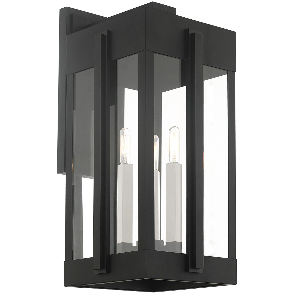 Lexington 3 Light 23 inch Black Outdoor Wall Lantern