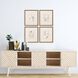 Geometrics Collection Antique Gold Wood With Embossed Weave Pattern Framed Art