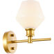 Gene 1 Light 6 inch Brass Wall sconce Wall Light