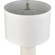 Lore 29 inch 9 watt Plaster White Table Lamp Portable Light