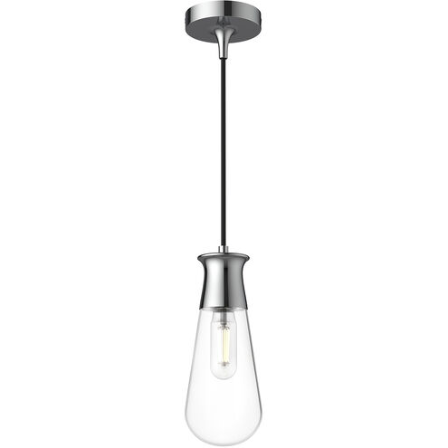 Alora Mood Marcel 1 Light 4.38 inch Chrome Pendant Ceiling Light