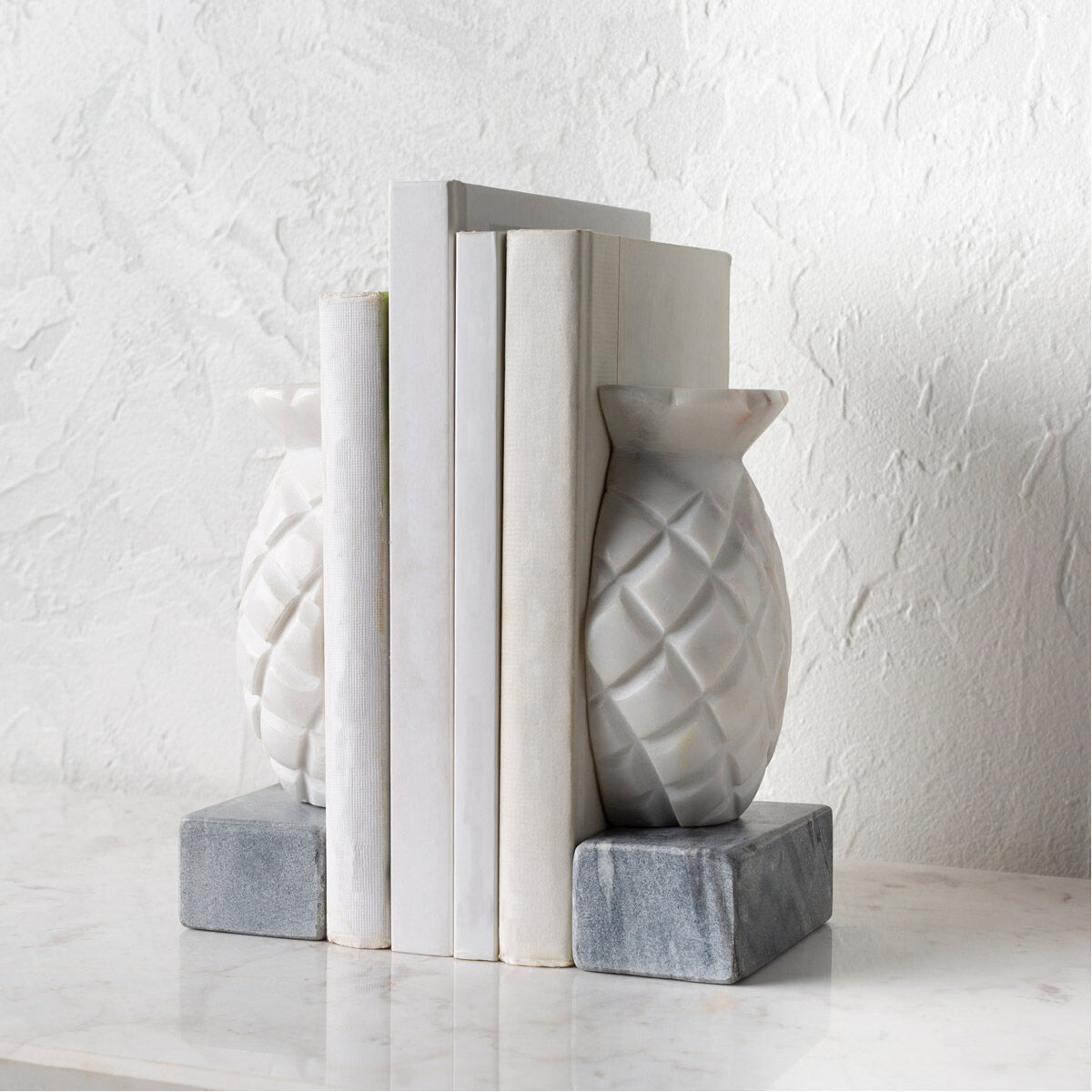 Skara Light Grey Book End