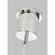 Sean Lavin Linger LED Polished Nickel Linear Suspension Ceiling Light, Integrated LED
