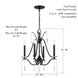 Laurel Estate 4 Light 18 inch Coal Chandelier Ceiling Light