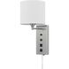 Reedsport 1 Light 9 inch Brushed Steel Wall Lamp Wall Light