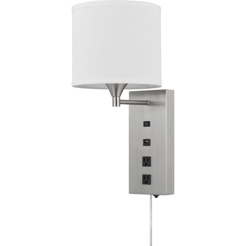 Reedsport 1 Light 9 inch Brushed Steel Wall Lamp Wall Light