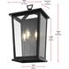 Richmond 3 Light 16 inch Black Outdoor Wall Sconce