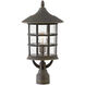 Freeport Coastal Elements LED 21 inch Oil Rubbed Bronze Outdoor Post Mount Lantern, Low Voltage