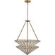 Jaxen 3 Light 24.5 inch Legacy Brass Pendant Ceiling Light