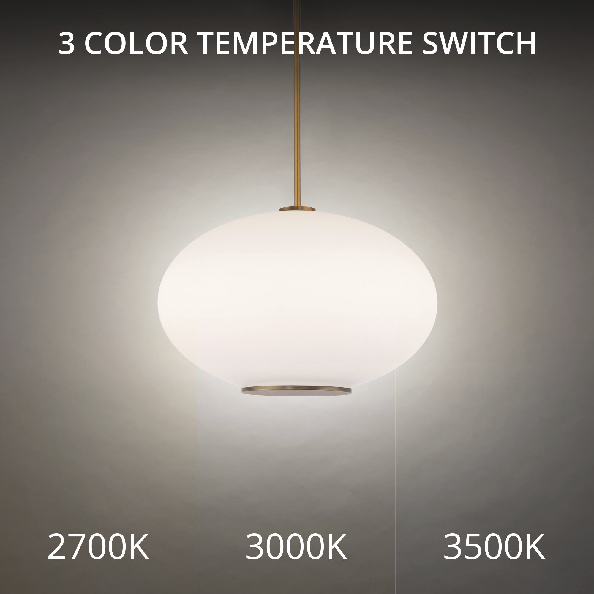 Illusion 1 Light 16 inch Aged Brass Pendant Ceiling Light in 2700K