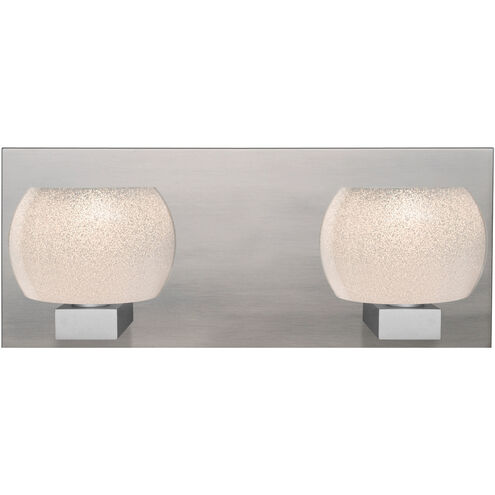 Keno 2 Light Satin Nickel Vanity Light Wall Light